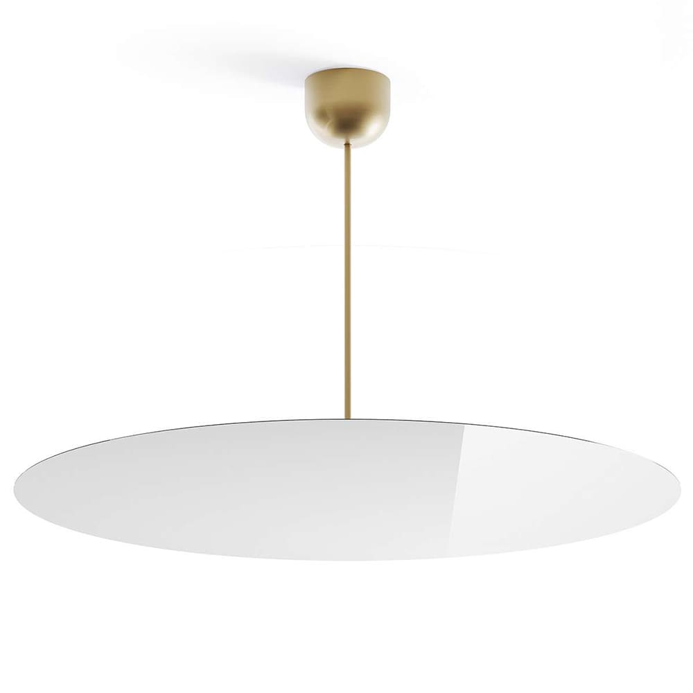 Luceplan MILLIMETRO D 50 lucido con stelo H 53 cm - ottone