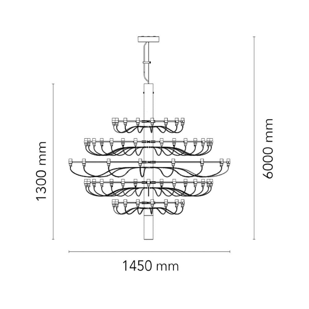 Flos 2097/75 frosted bulbs - matte black - Image 3