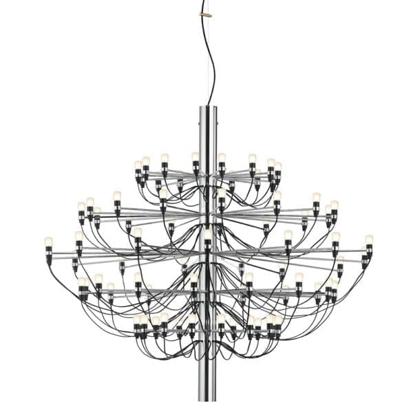 Flos 2097/75 lampadine smerigliate - cromo