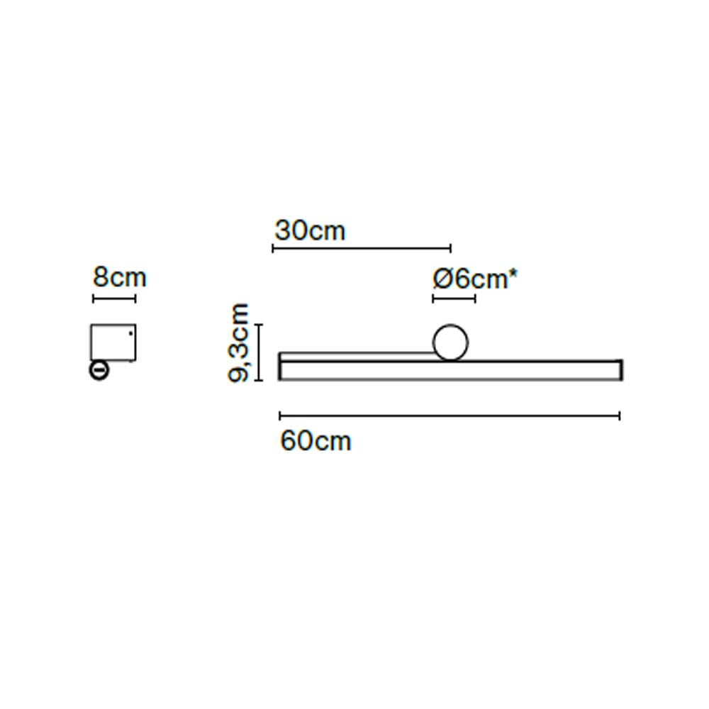 Marset AMBROSIA A 60 sinistra  2700K TRIAC - oro - immagine 3