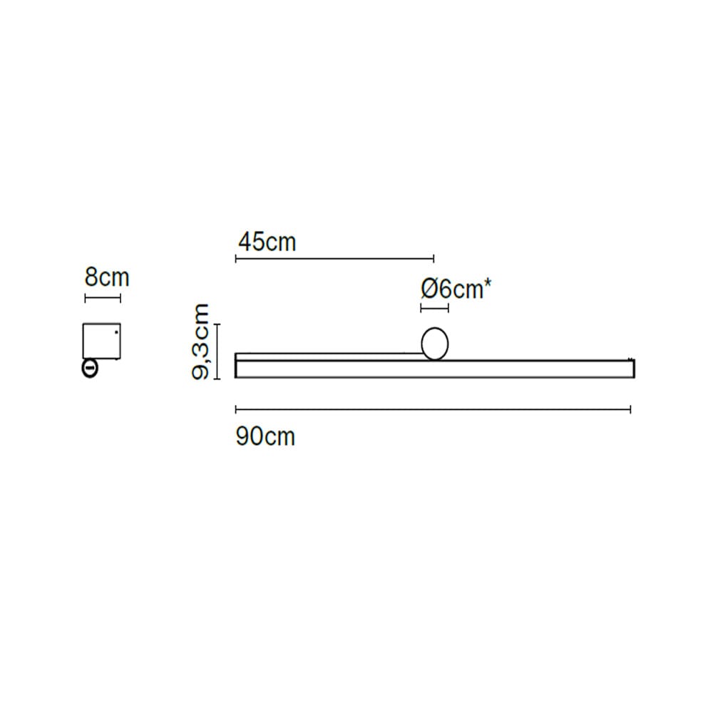 Marset AMBROSIA A 90 left  3000K TRIAC - gold - Image 3
