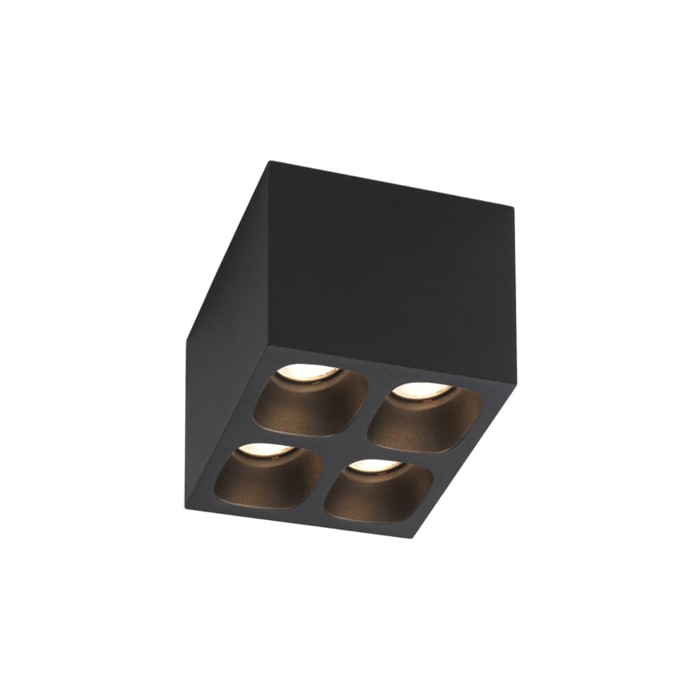 Wever e Ducrè PIRRO SPOT SURFACE 4.1 - LED 3000K - nero satinato