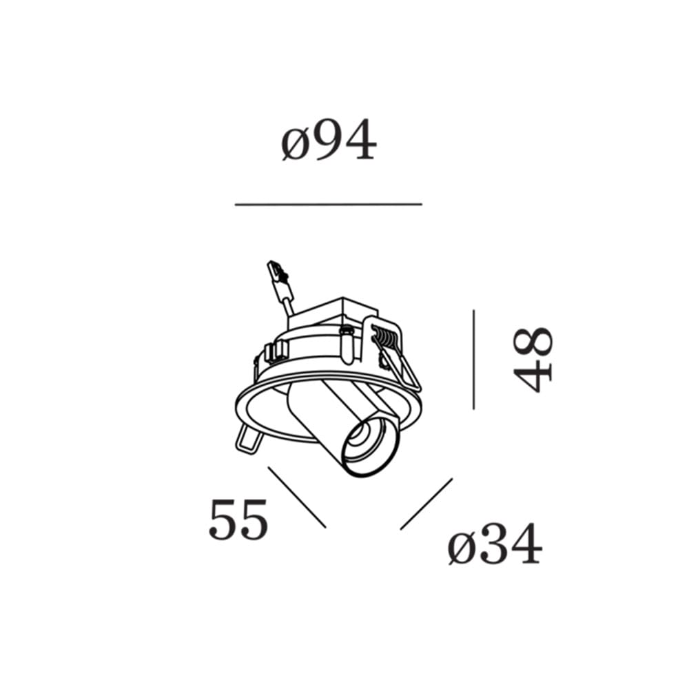 Wever e Ducrè BLIEK ROUND petit 1.0 - LED 2700K - nero satinato - immagine 3