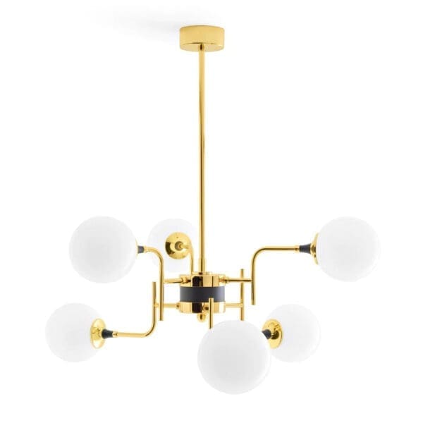 Stilnovo GALASSIA 6 LUCI - golden brass