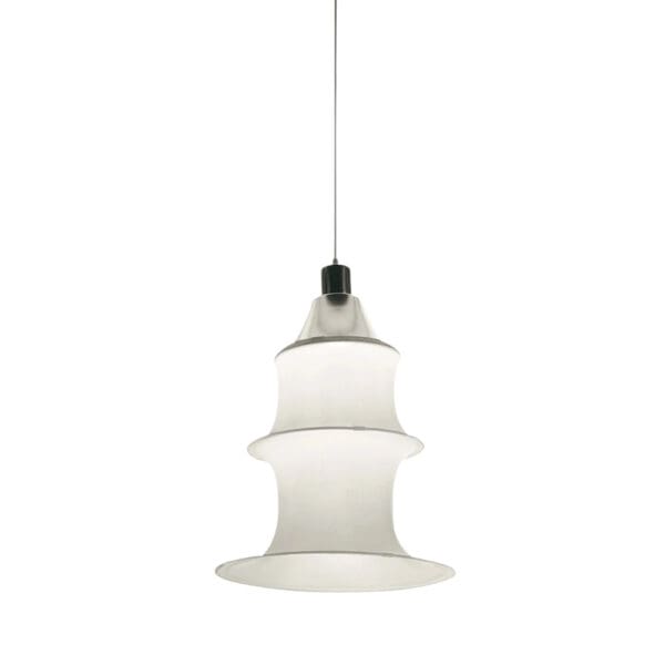 Artemide FALKLAND Sospensione - con maglia 53 + cerchi inox - bianco