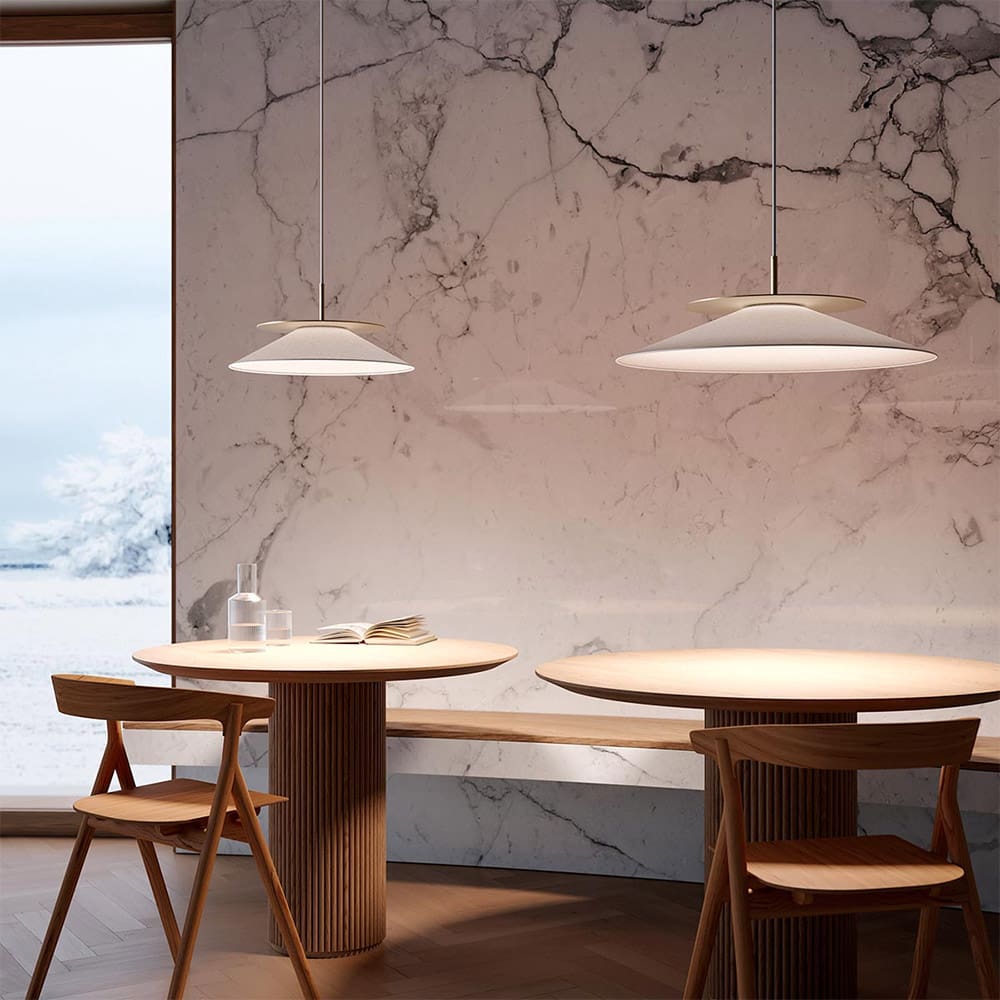 Contardi ASIA so medium - struttura bronzo nickel spazzolato e paralume cotone grigio antracite - immagine 2