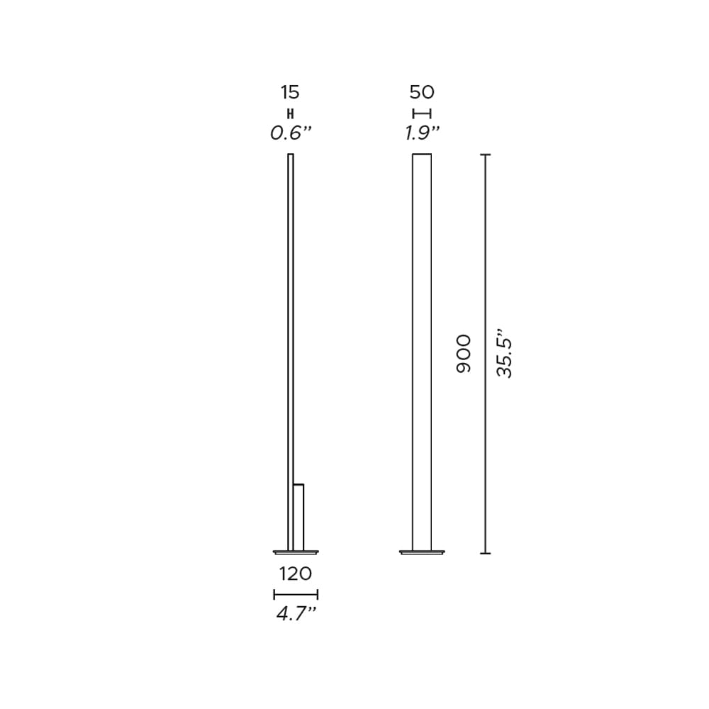 Contardi FLY FL outdoor h.90M - bronze lacquered - Image 3