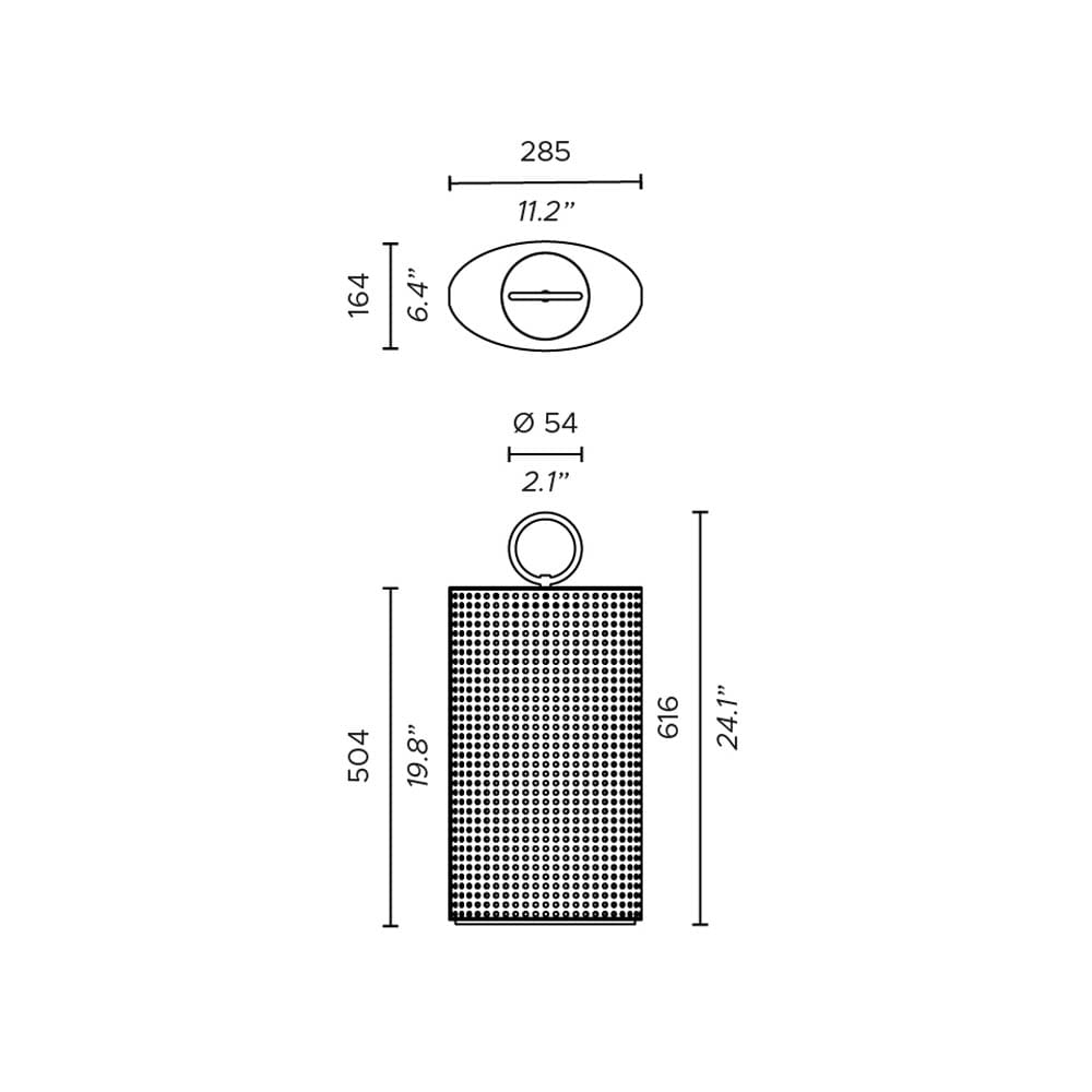Contardi CLARA medium battery outdoor - bronze lacquered and Vienna straw effect resin diffuser - Image 3