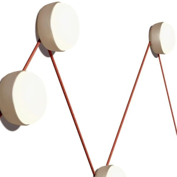 Contardi KIKI AP CONNECT - nickel dorato satinato con diffusore in vetro opale satinato