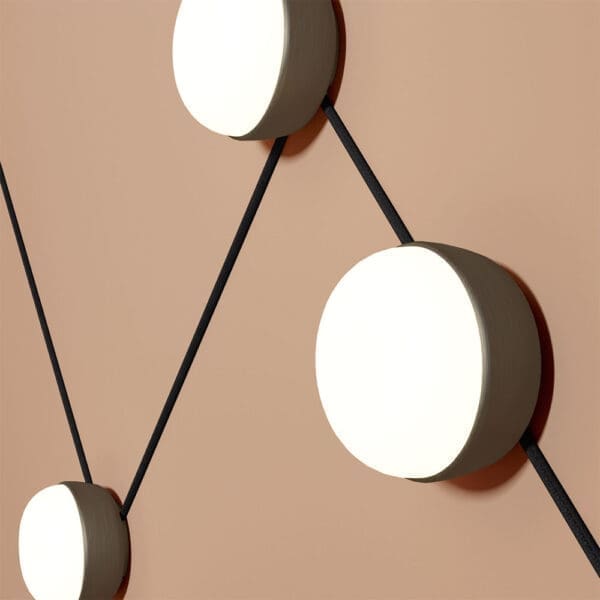 Contardi KIKI AP CONNECT - antracite con diffusore in vetro opale satinato