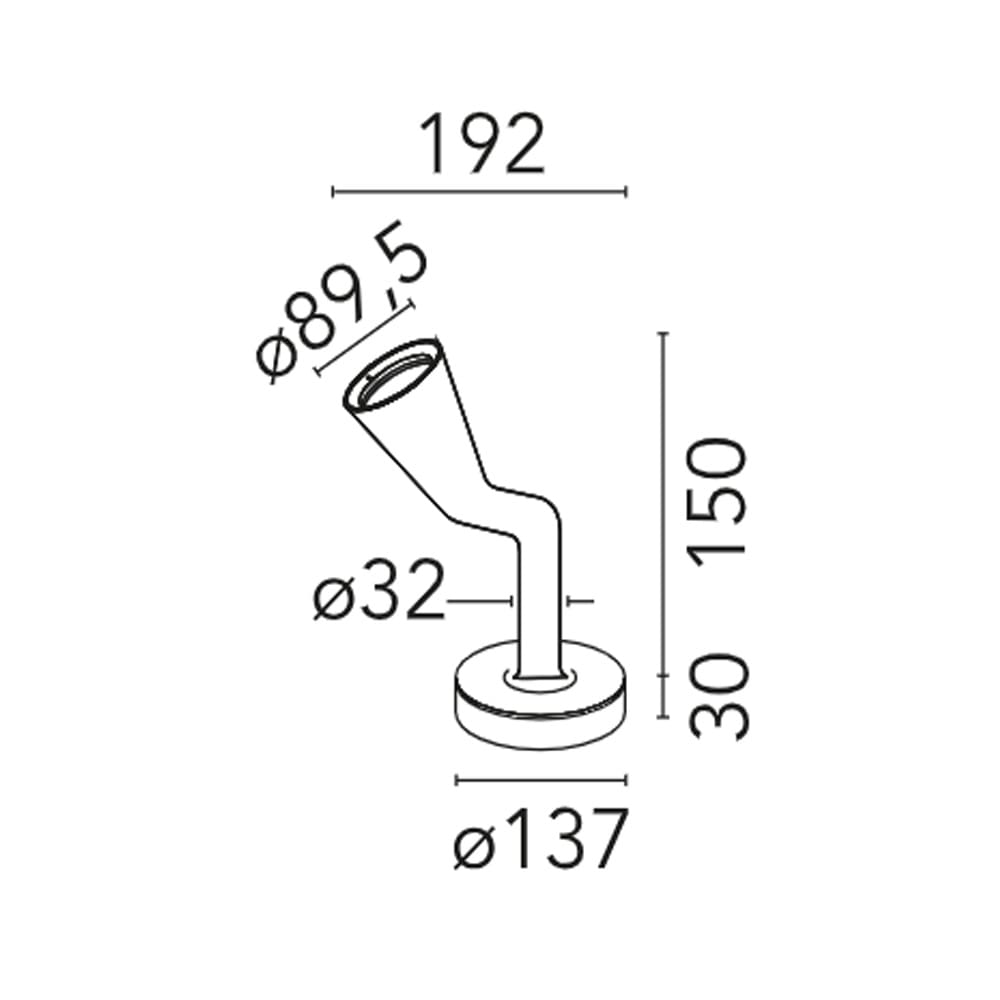 Flos BELVEDERE SPOT F1 Fascio° 10 - black - Image 3