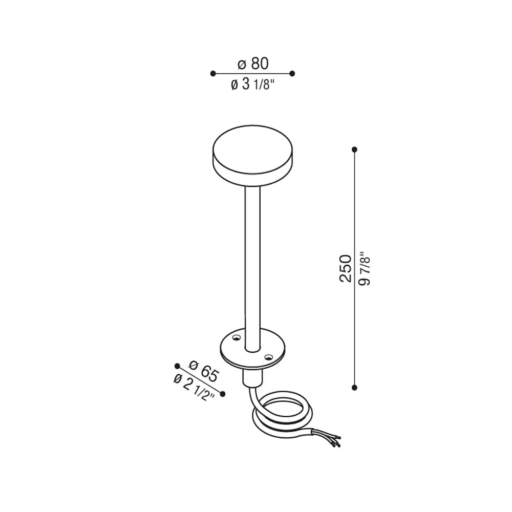 Lombardo PIK 80 H 250 2700k - grigio - immagine 3