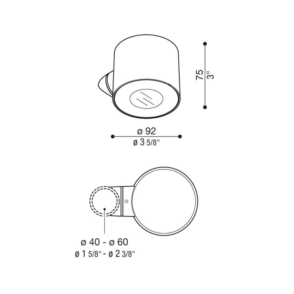 Lombardo CLIC POST 2700k - grigio scuro - immagine 3
