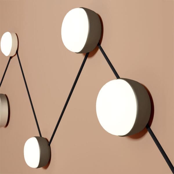 Contardi KIKI CONNECT - KIT 2 - Cavo in tessuto nero 3000 mm (2 tendicavo nero opaco inclusi)