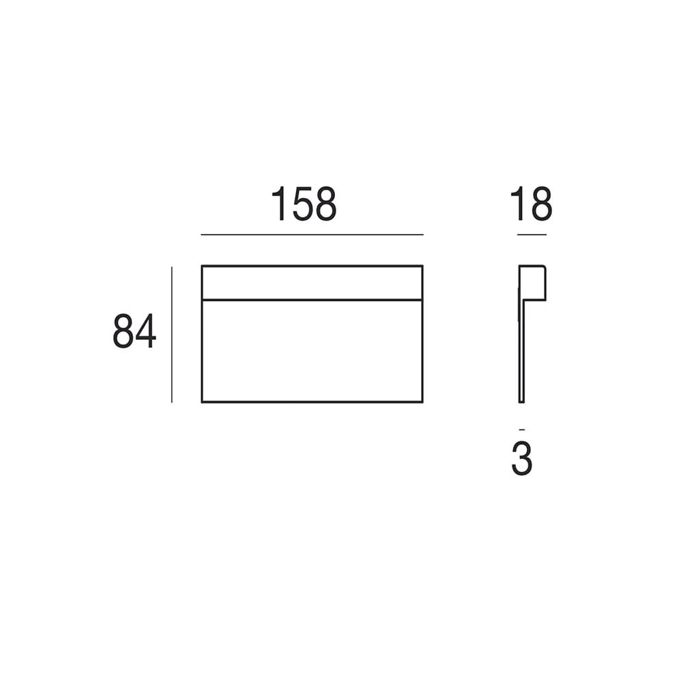 Linea Light OPTIWALL 3000k - 160x84 - dark brown - Image 3