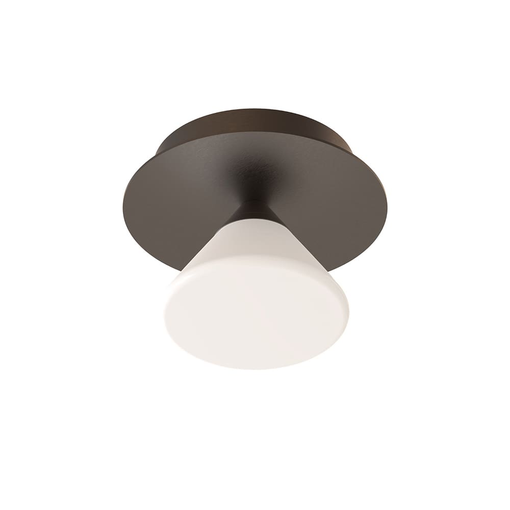 Tooy LINFA 565.41 matt nickel structure and transparent glass diffuser