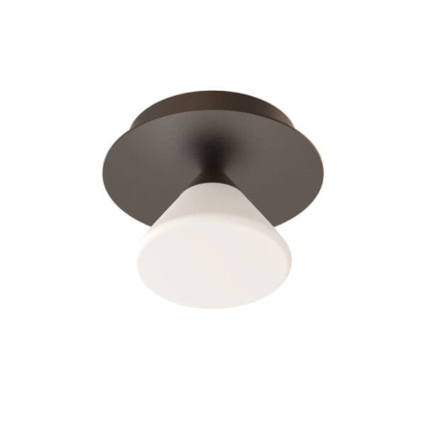 Tooy LINFA 565.41 matt nickel structure and white glass diffuser