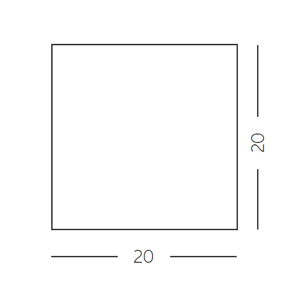Slide CUBO 20x20 outdoor - light white - Image 3