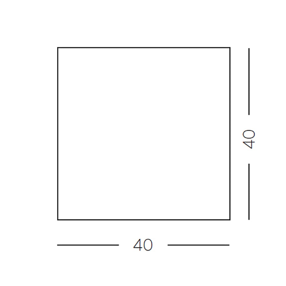 Slide CUBO 43x43 esterni - bianco luminoso - immagine 3