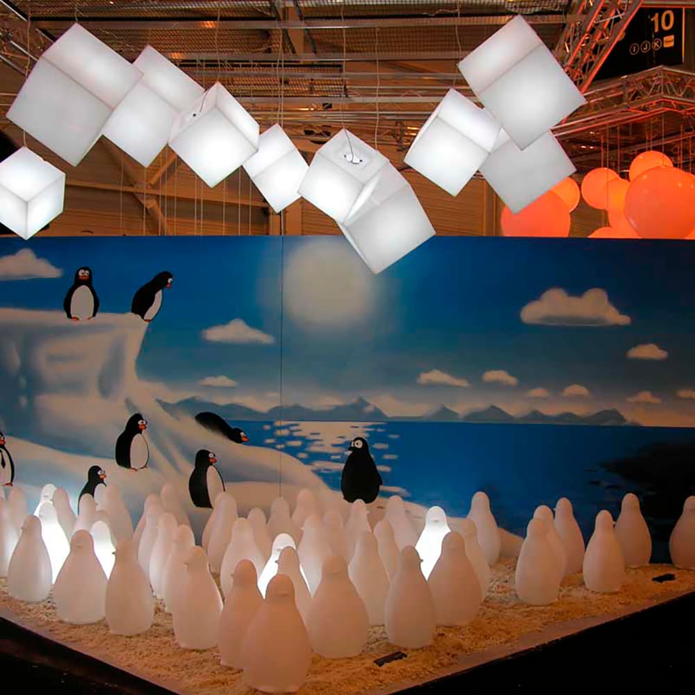 Slide CUBO Hanging 50 interni - bianco luminoso - immagine 2