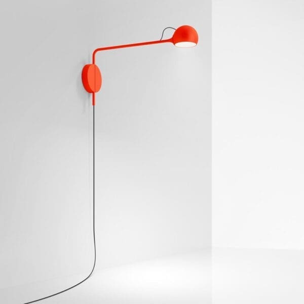 Artemide IXA - parete con spina - rosso