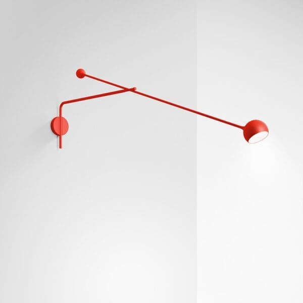 Artemide IXA - braccio parete - rosso