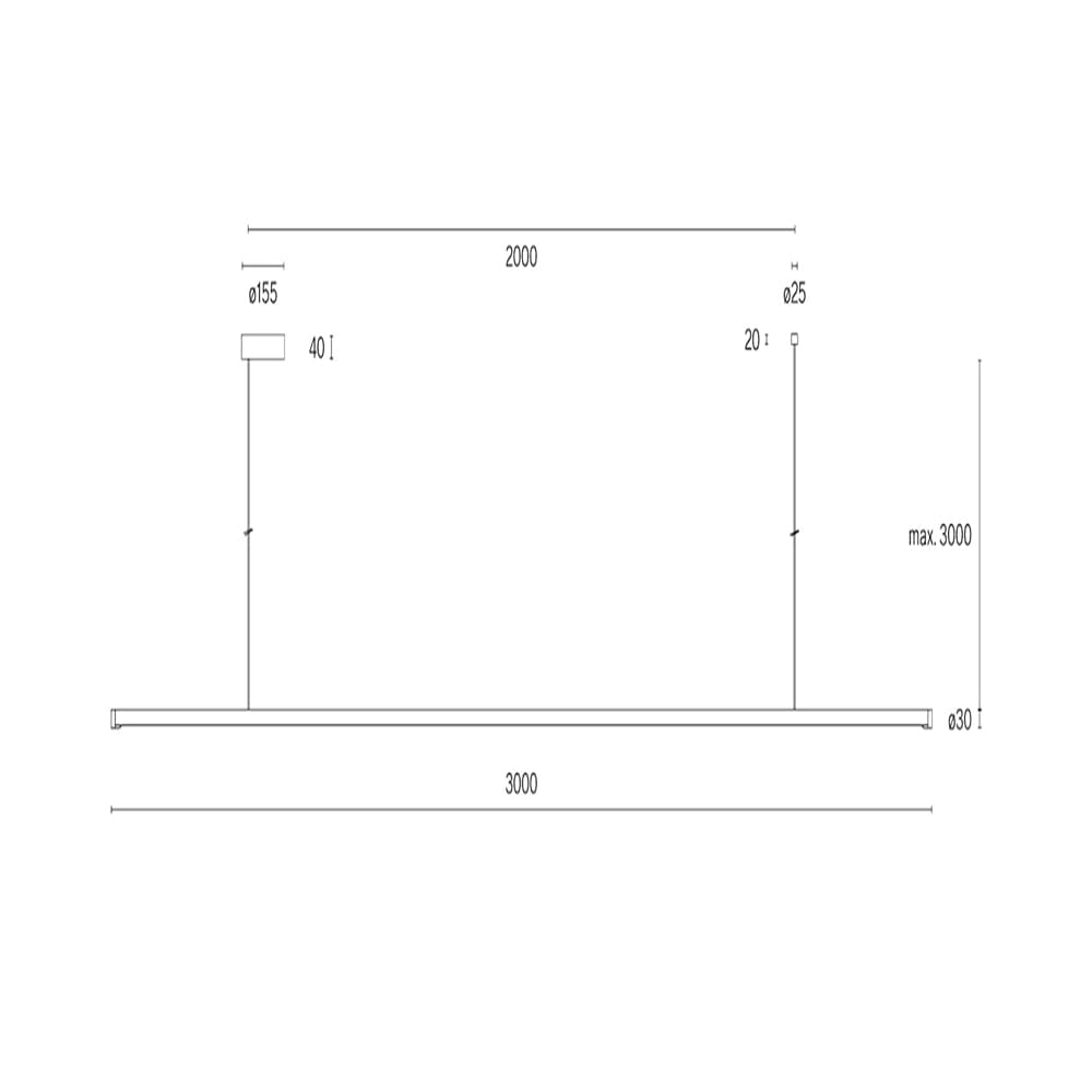 Wästberg w181 LINIER PRO S2 - 3000k - jet black - Image 3