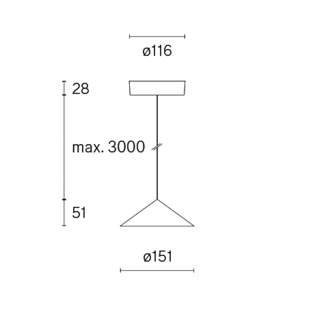 Wästberg W201 EXTRA SMALL PENDANT S3 - DALI - raw - Image 3