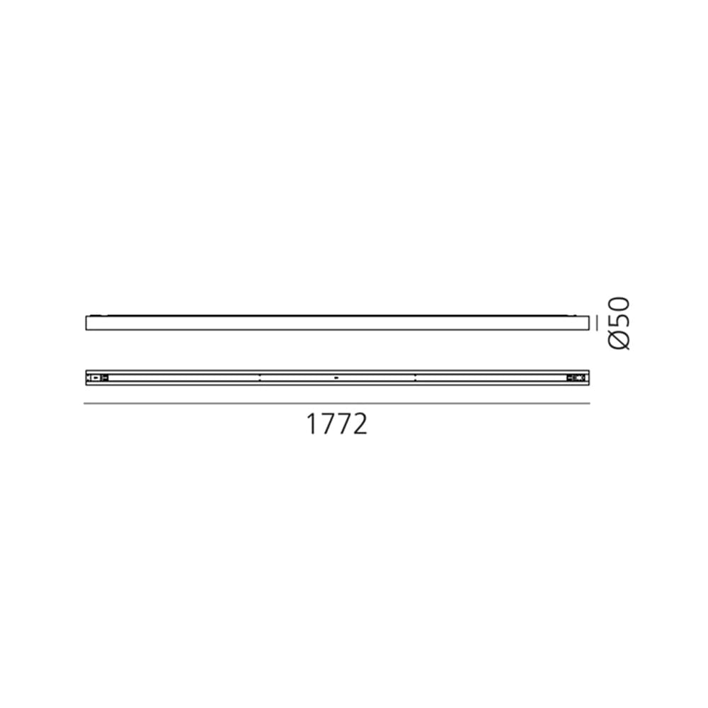 Artemide ALPHABET OF LIGHT SYSTEM S Lineare - 1800 mm - 3500K - Terminale - Non alimentato - immagine 3