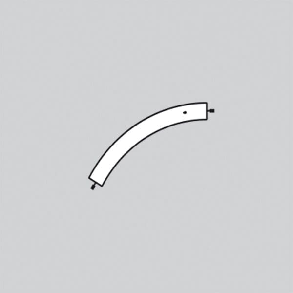 Artemide ALPHABET OF LIGHT SYSTEM C/W Curvo - 60° - 3000K - Terminale SX - Alimentato