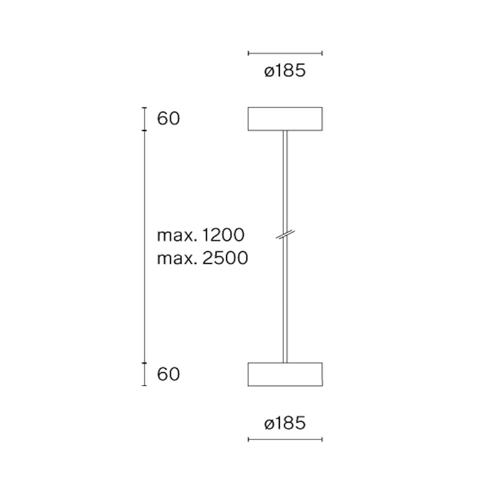Wästberg w224 ALTO PENDANT S1 2.5m - 3000K - nero intenso - immagine 3