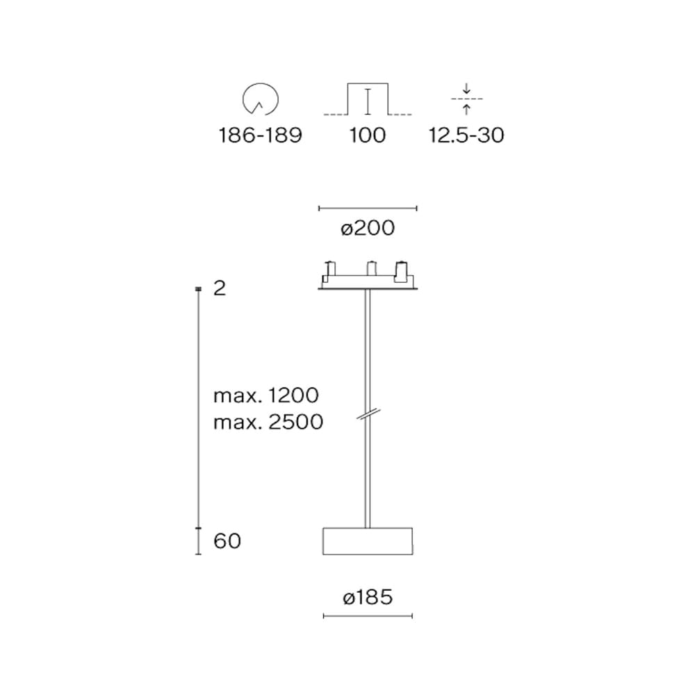 Wästberg w224 ALTO PENDANT S1R 2.5m - 3000K - traffic white - Image 3