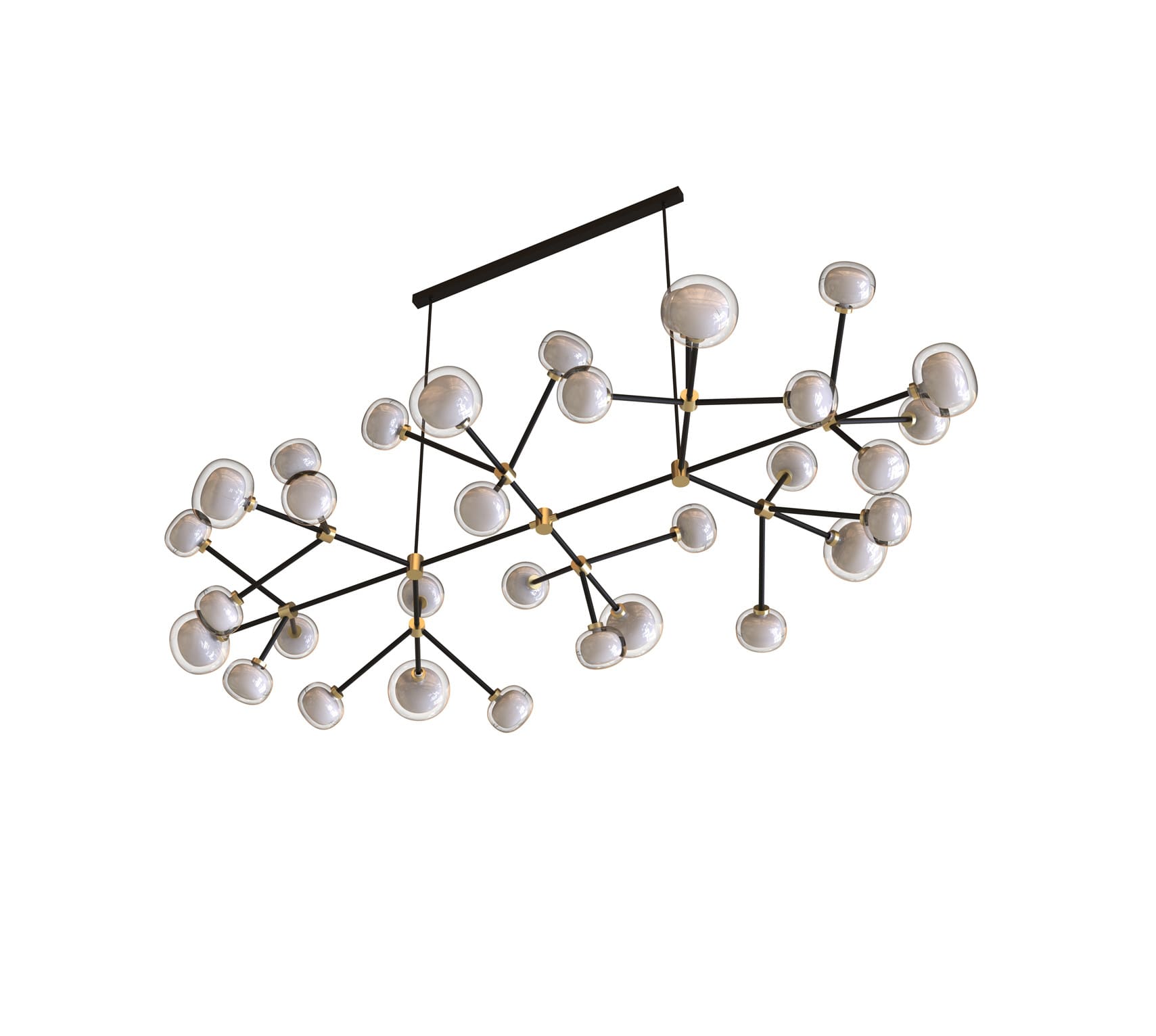 Tooy NABILA 552.32 FLAT - matt black, black chrome and smoked glass