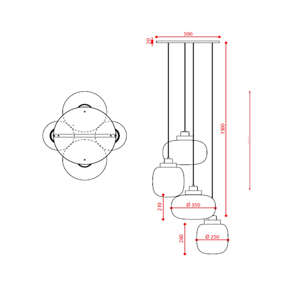 Tooy LEGIER 557.14 -  nero sabbia, vetro fumè e anello ottone spazzolato - immagine 3