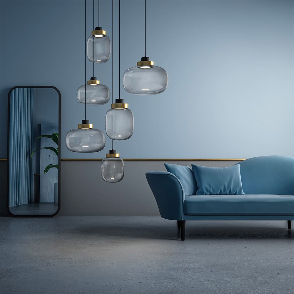 Tooy LEGIER 557.26 - nero sabbia, vetro fumè e anello grigio luce - immagine 2