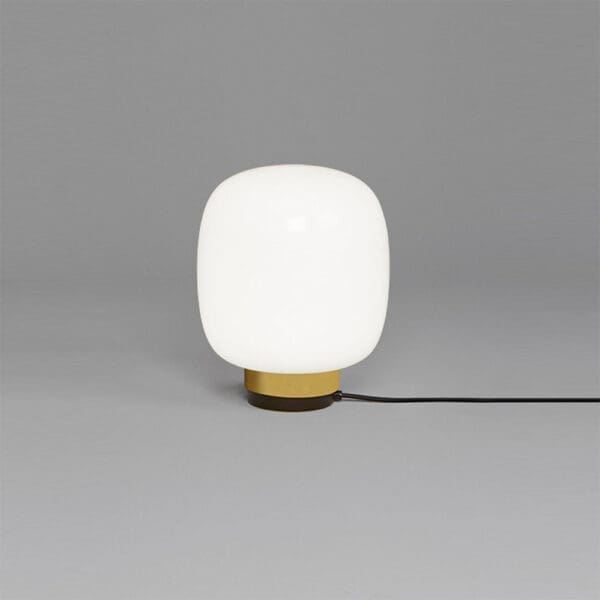 Tooy LEGIER 557.32 - nero sabbia, vetro bianco e anello ottone spazzolato