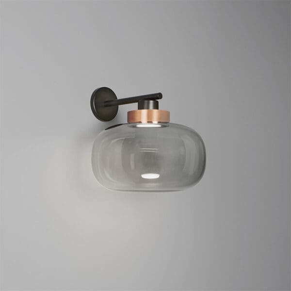 Tooy LEGIER 557.44 - nero sabbia, vetro fumè e anello rame