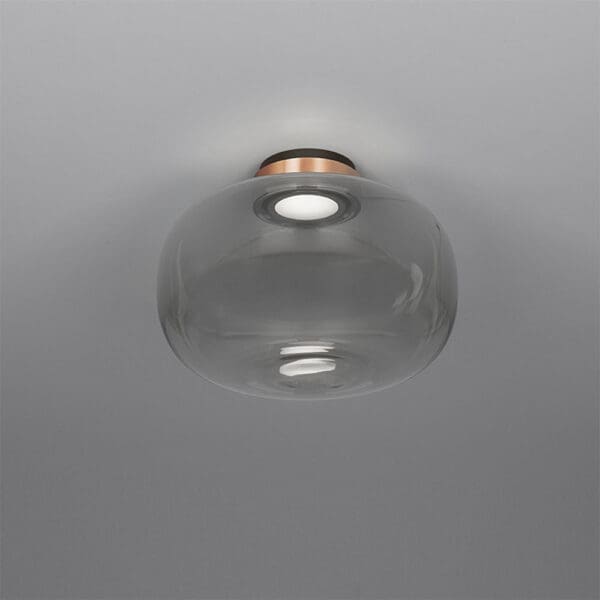 Tooy LEGIER 557.74 - nero sabbia, vetro fumè e anello rame