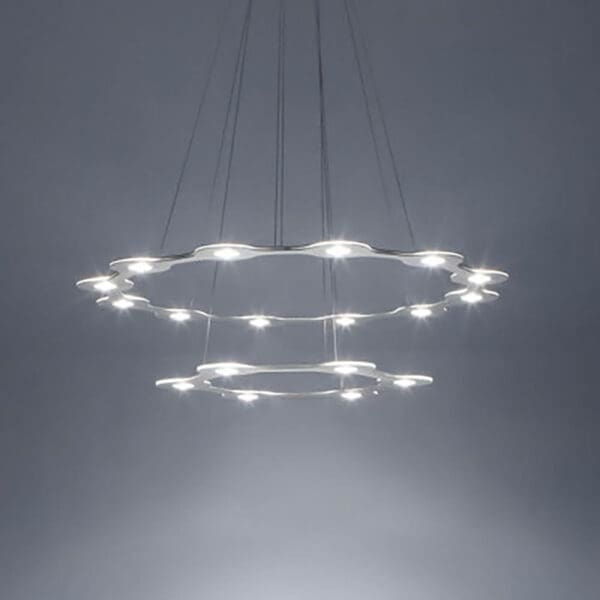 lumens Center FLAT SATURN 2 172 - 2700K - natural anodized aluminium