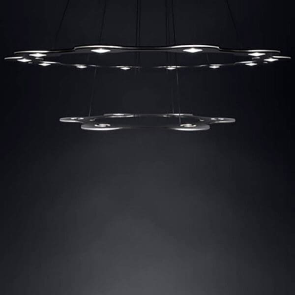 lumens Center FLAT SATURN 2 174 - 3000K - black anodized aluminium