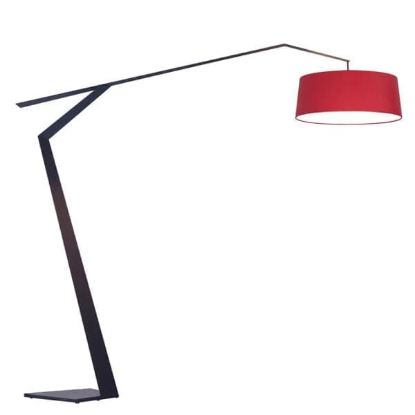 lumens Center GRUS 103 - FT black structure and wine red diffuser