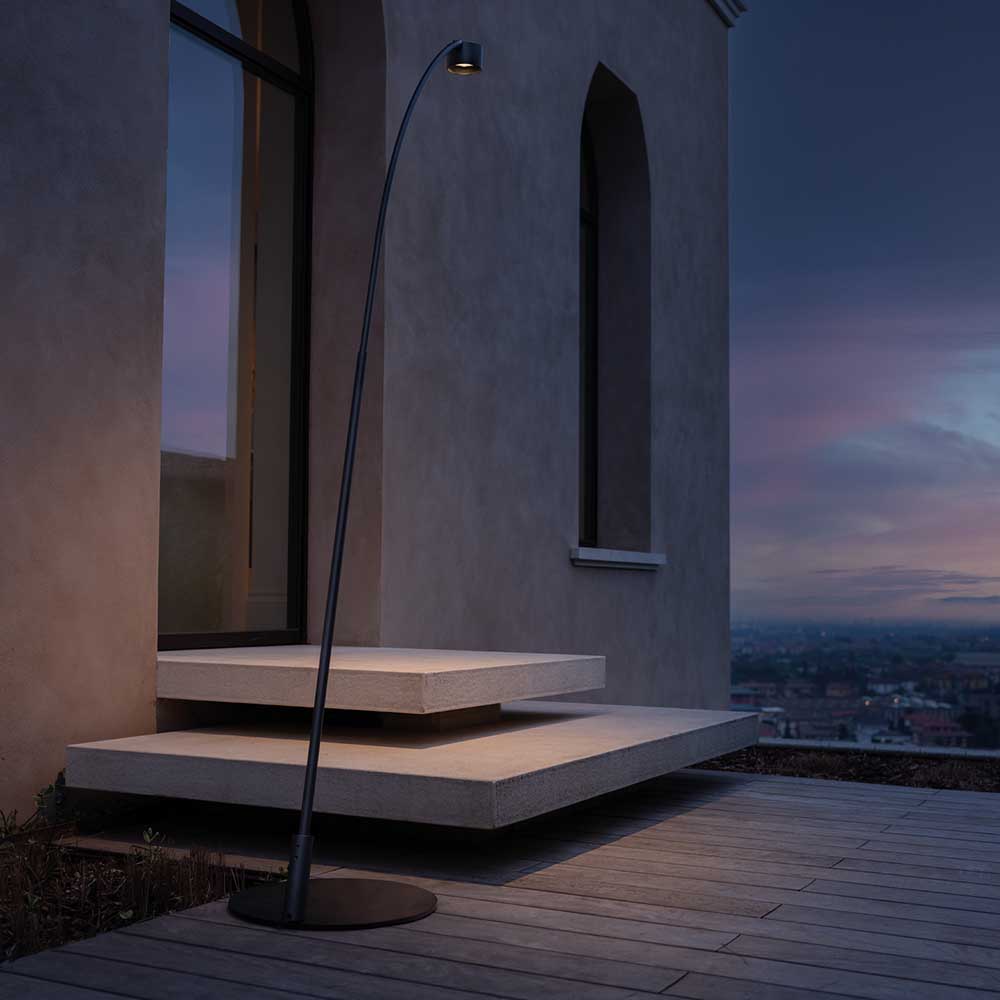 Lombardo Base in acciaio per Hasta - grigio chiaro - immagine 2