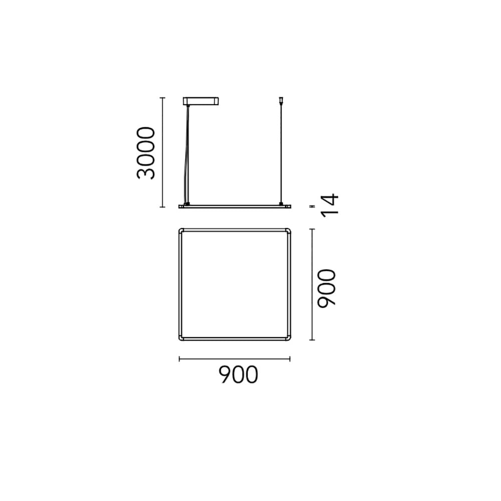 FLOS SUPER FLAT DOWN 90x90 - bianco - immagine 3