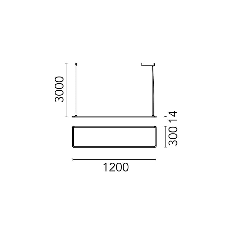 FLOS SUPER FLAT UP & DOWN 120x30 - bianco - immagine 3