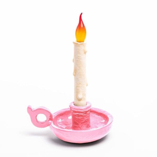 SELETTI BUGIA LAMP - GRIMM - pink