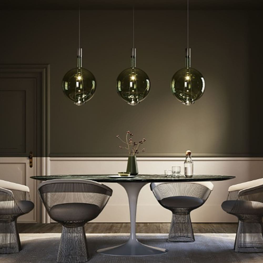 Lodes SKY-FALL ROUND LARGE sospensione - 3000K - fumo lucido - immagine 2