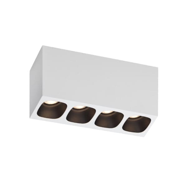 Wever e Ducrè PIRRO SPOT SURFACE 4.0 - 2700K - bianco satinato e nero satinato