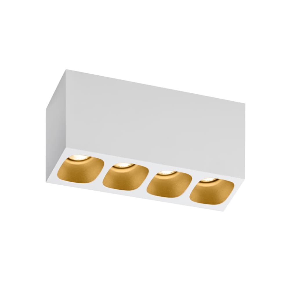 Wever e Ducrè PIRRO SPOT SURFACE 4.0 - 2700K - satin white and gold