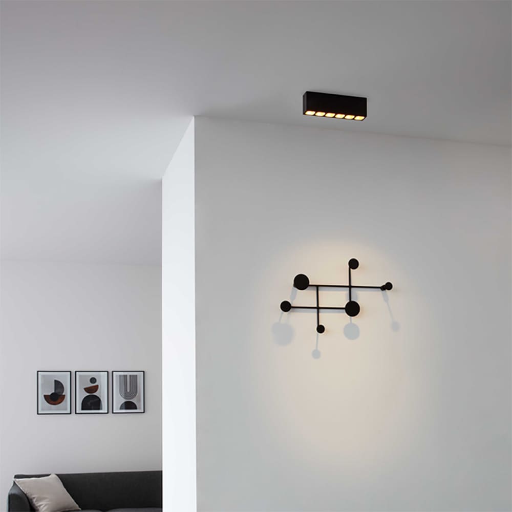 Wever e Ducrè PIRRO SPOT SURFACE 6.0 - 2700K - satin white and gold - Image 2