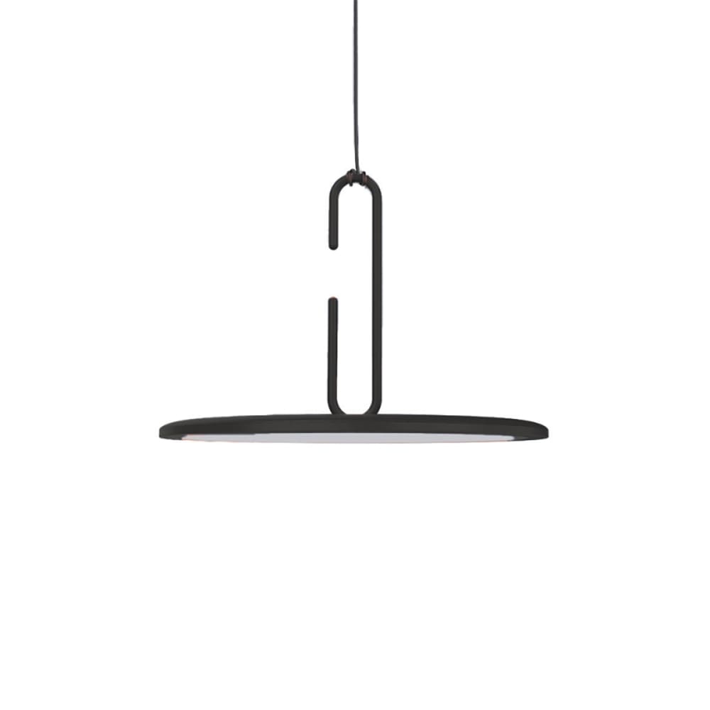 Penta CLIP grande sospensione aperta - cavo 2 mt - 2700K - nero opaco